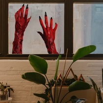 New Halloween 3d decoration hand paw decal drawing living room bedroom vitrine background wall decoration wall decal