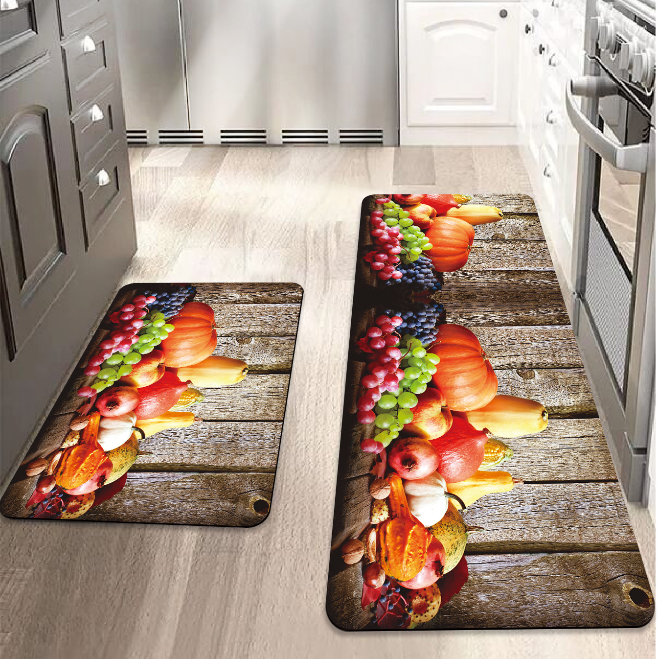 Simple modern style kitchen mat absorbent toilet kitchen strip floor mat carpet bedroom bed mat