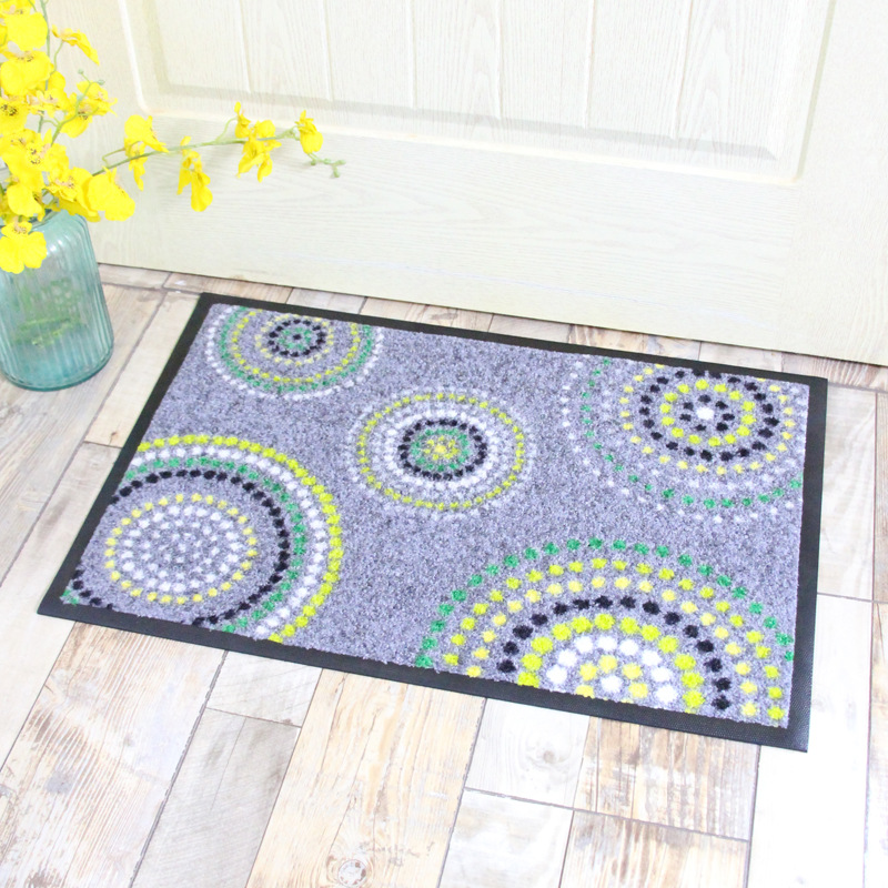 [special price] Ink-jet printed rubber carpet floor mat door mat household modern outdoor dust removal non-slip mat