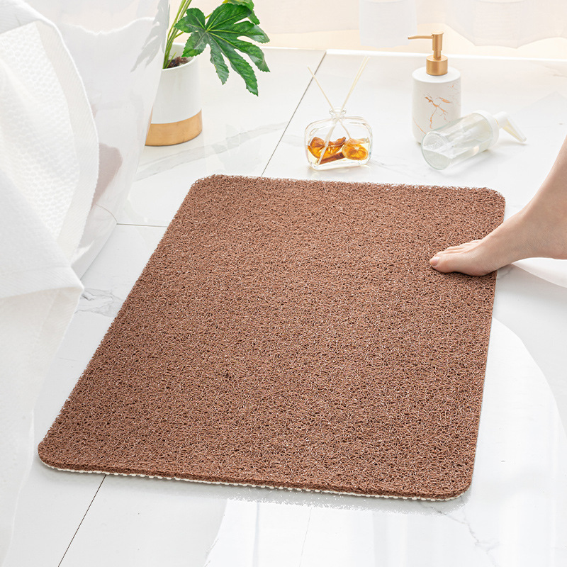 Cross-border Amazon bathroom anti-slip mat, shower room, bath foot mat, silk ring, toilet and bathroom waterproof floor mat Application Scenario