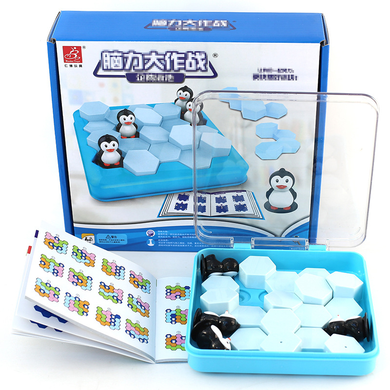 Rinbo toy Penguin pool adventure intellectual early education children's board game parent-child interactive intelligence game