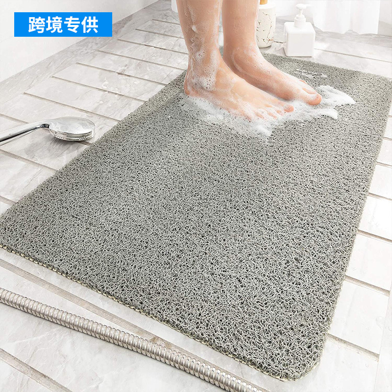 Cross-border Amazon bathroom anti-slip mat, shower room, bath foot mat, silk ring, toilet and bathroom waterproof floor mat