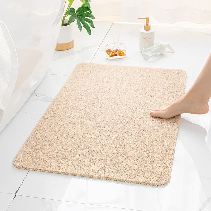 Cross-border Amazon bathroom anti-slip mat, shower room, bath foot mat, silk ring, toilet and bathroom waterproof floor mat Item Picture