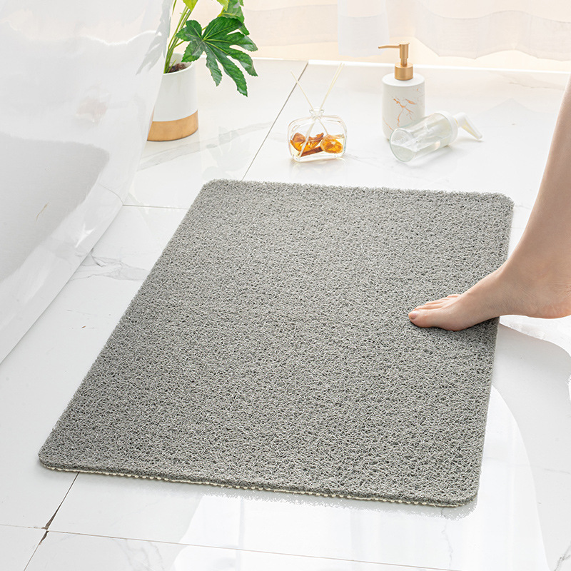 Cross-border Amazon bathroom anti-slip mat, shower room, bath foot mat, silk ring, toilet and bathroom waterproof floor mat Specification image