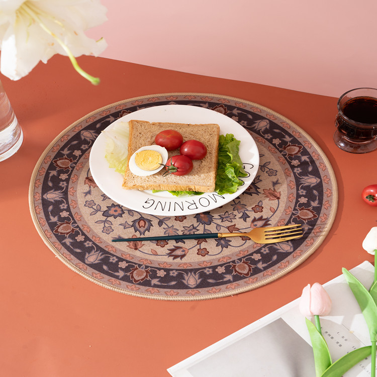 Nordic style mandala porcelánico texturizado home aislante térmico cojín de olla cojín de comida antiaceite retro western cojín de plato Application Scenario