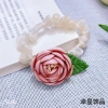 YAJA Summer hair tie, hair accessory, hair rope, forest-style, fairy-like, high-end and elegant hair tie, new camellia hair flower details Picture