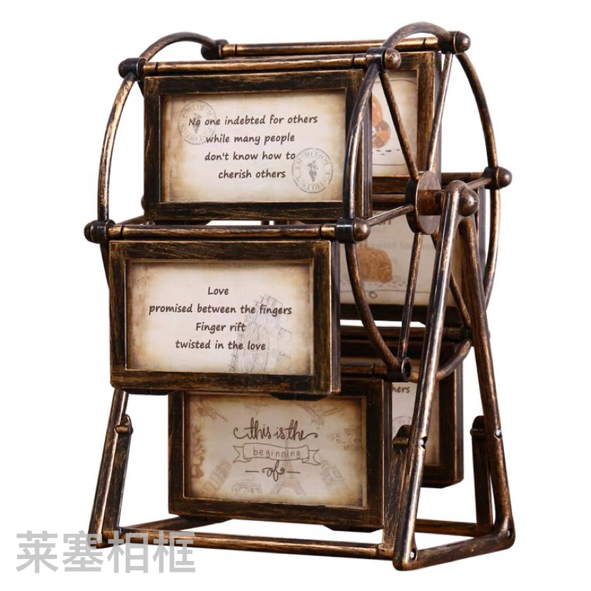 3-inch, 4-inch, 5-inch Ferris wheel creative decorative items for home decoration, living room and bedroom handicrafts, photos, plastic photo frames details Picture