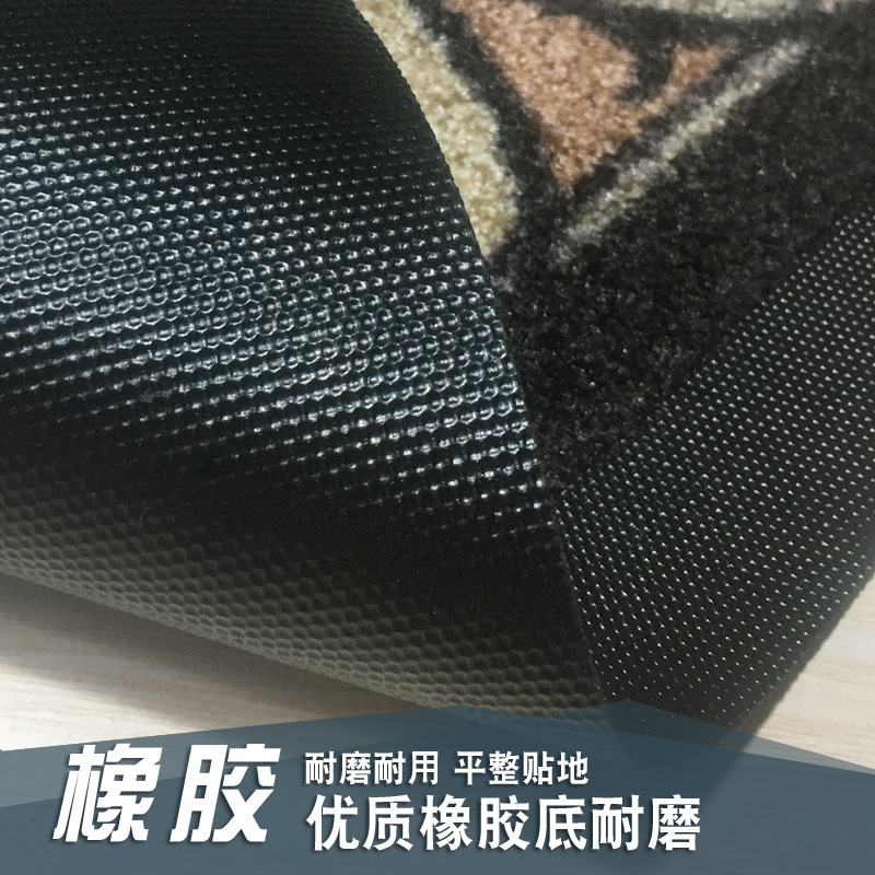 Custom-made rubber carpet starts from one piece. Semi-circular outdoor door mat, entrance foot mat, European style details Picture
