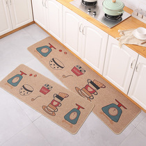 Kitchen floor MATS Absorbent oil absorbent linen rubber floor MATS non-slip foot MATS oil resistant waterproof household doormats mat carpet