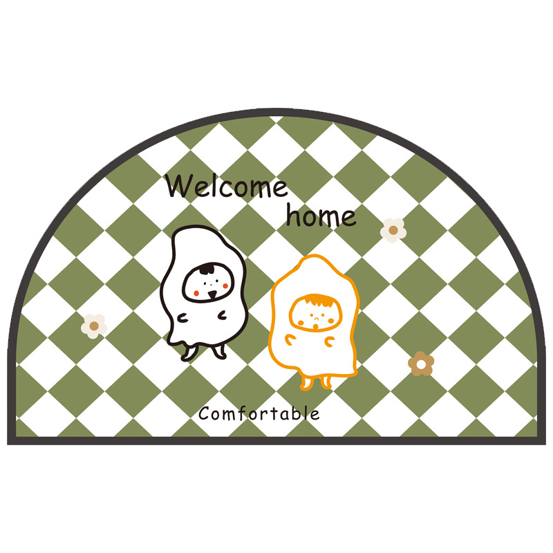 Wholesale of bathroom anti-slip MATS, household cartoon cute door MATS, entrance and toilet door foot MATS, and bathroom absorbent floor MATS Item Picture