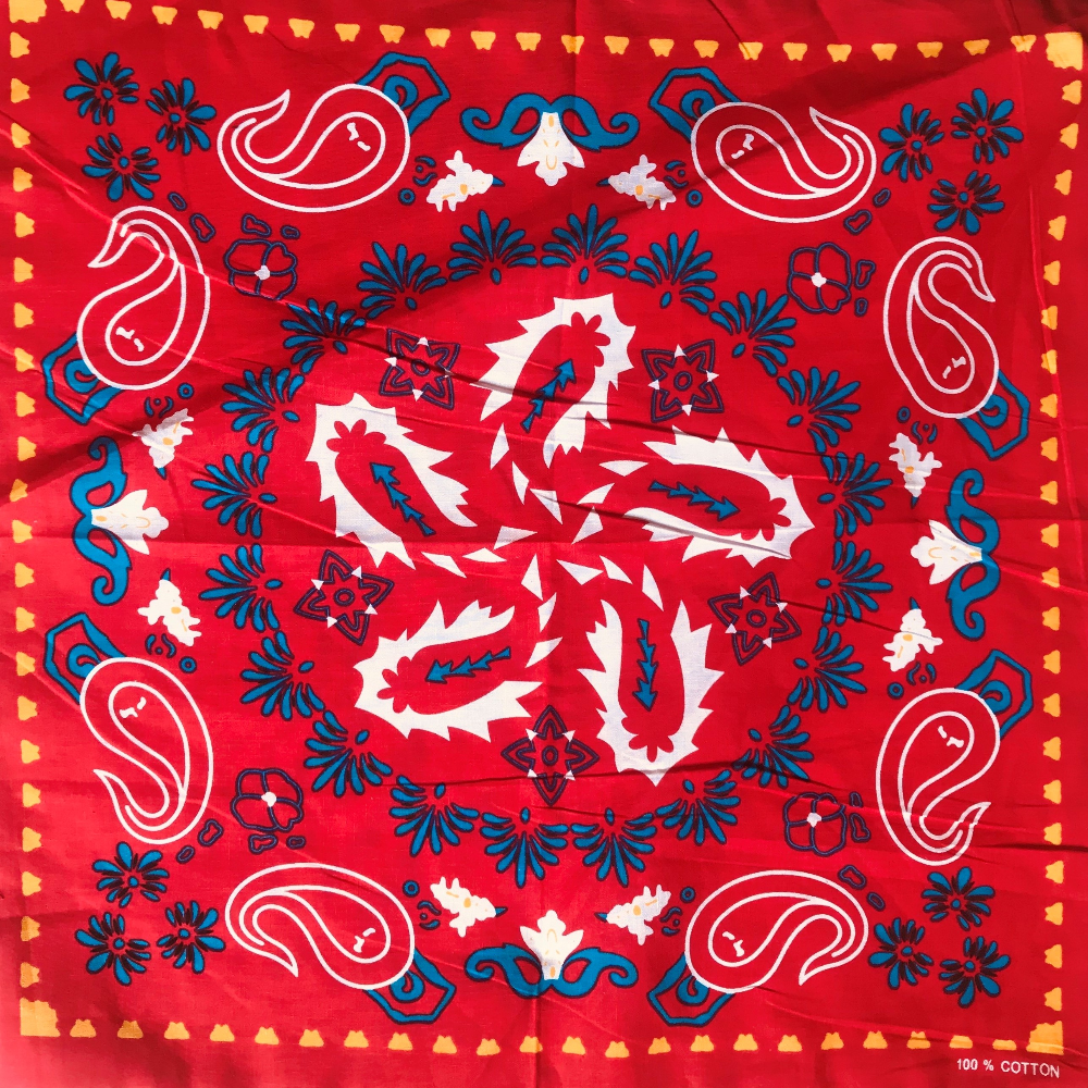 Square handkerchiefs, street stalls, export cotton square handkerchiefs, hip-hop headscarves, outdoor large handkerchiefs, sports sweat-absorbing handkerchiefs, wrapping handkerchiefs, export details Picture