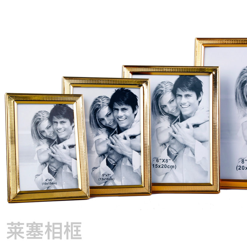 Electroplated gold creative decorative items for home decoration, living room and bedroom handicrafts, photos, metal photo frames Item Picture