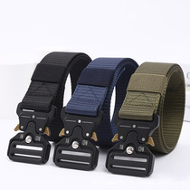 Men's Cobra belt Tactical belt outdoor Velcro belt Men's canvas belt adjustable length