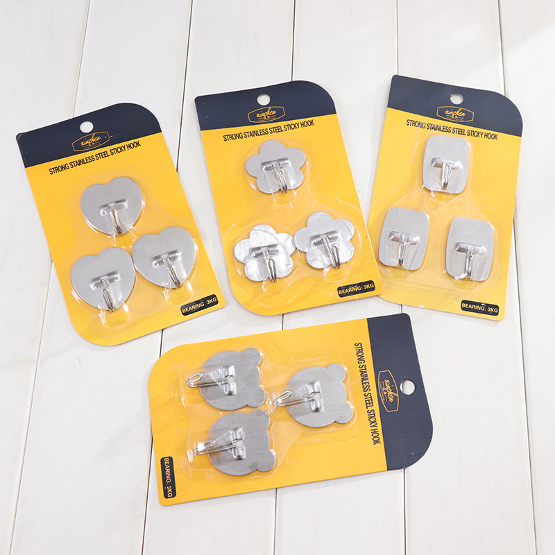 不锈钢挂钩 时尚欧式衣帽钩 厨房挂钩 卫生间金属挂衣钩壁挂批发