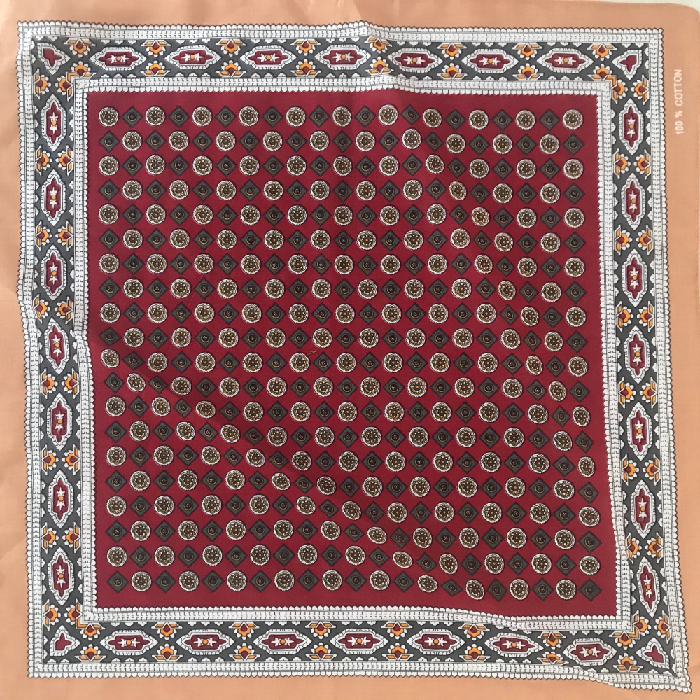One-piece delivery service for square scarves at street stalls, cotton square scarves, cashew flower hip-hop headscarves, outdoor large handkerchiefs, handkerchiefs, sports sweat-absorbing wrapping scarves Application Scenario