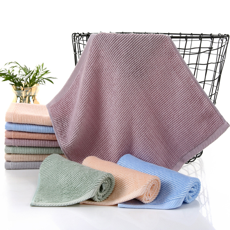 Bamboo fiber horizontal weave baby and toddler face towel, soft hand towel, comfortable home face towel, hand towel, customizable LOGO Specification image