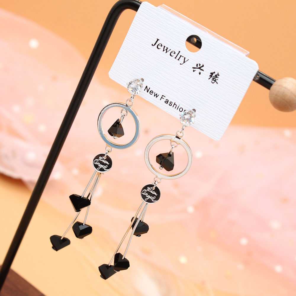 Pudding Station Tassel earrings, stud earrings, women's earrings and pendants, fashionable and simple accessories, versatile accessories, wholesale of Yiwu accessories Item Picture