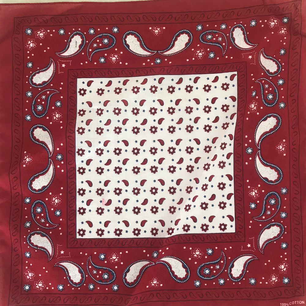 One-piece delivery service for square scarves at street stalls, cotton square scarves, cashew flower hip-hop headscarves, outdoor large handkerchiefs, handkerchiefs, sports sweat-absorbing wrapping scarves details Picture