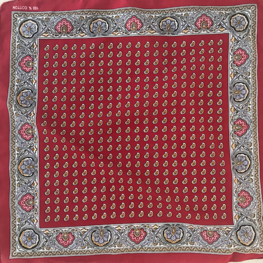 One-piece delivery service for square scarves at street stalls, cotton square scarves, cashew flower hip-hop headscarves, outdoor large handkerchiefs, handkerchiefs, sports sweat-absorbing wrapping scarves Specification image