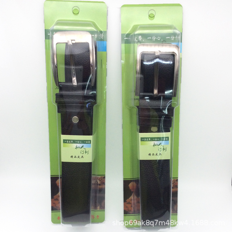 New men's pin buckle rubber belt, jeans belt, casual and versatile pin buckle belt, night market supply details Picture