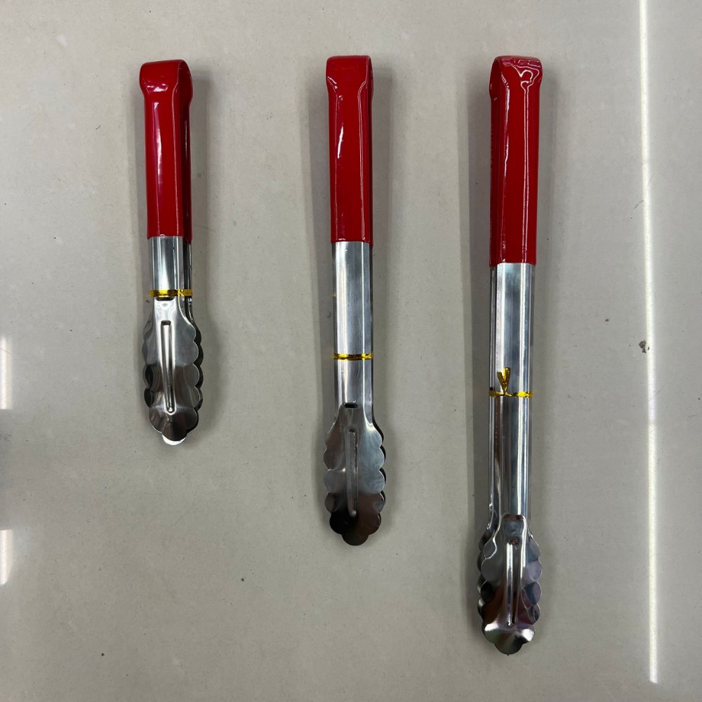 Stainless steel hotel kitchen products plum red glue bread clip