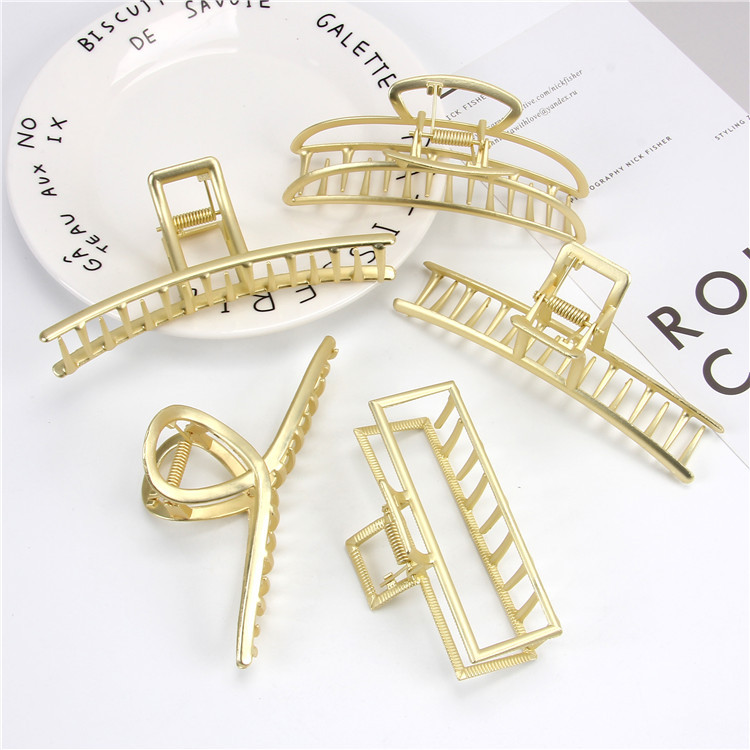 Metal hair clip Female Korean large hair clip shark clip Korean back hair clip elegant temperament hair clip