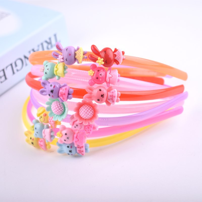 New folding and pressing children's hair band, Korean-style hair accessory headband, simple cartoon headband headwear, 2-yuan store supply