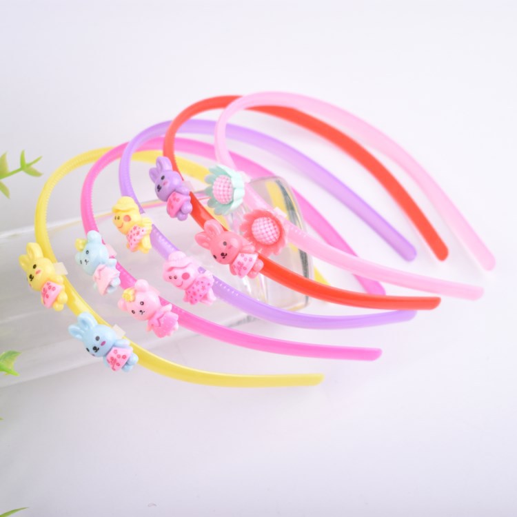 New folding and pressing children's hair band, Korean-style hair accessory headband, simple cartoon headband headwear, 2-yuan store supply details Picture