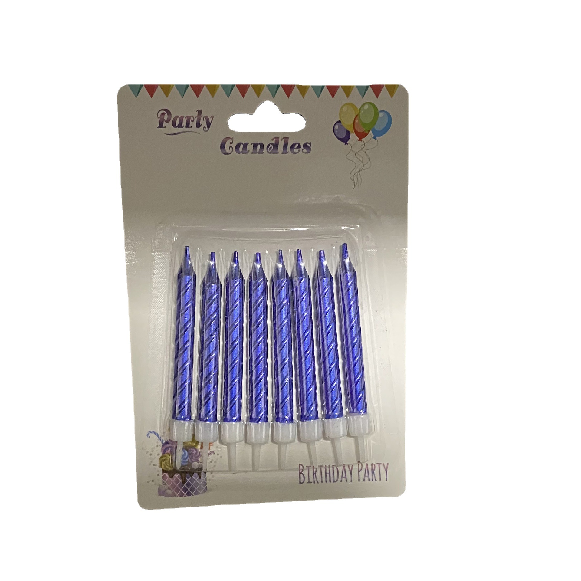 Nuevo 8pcs chapado en oro gran hilo grueso pastel de cumpleaños decoraciones fiesta velas Item Picture