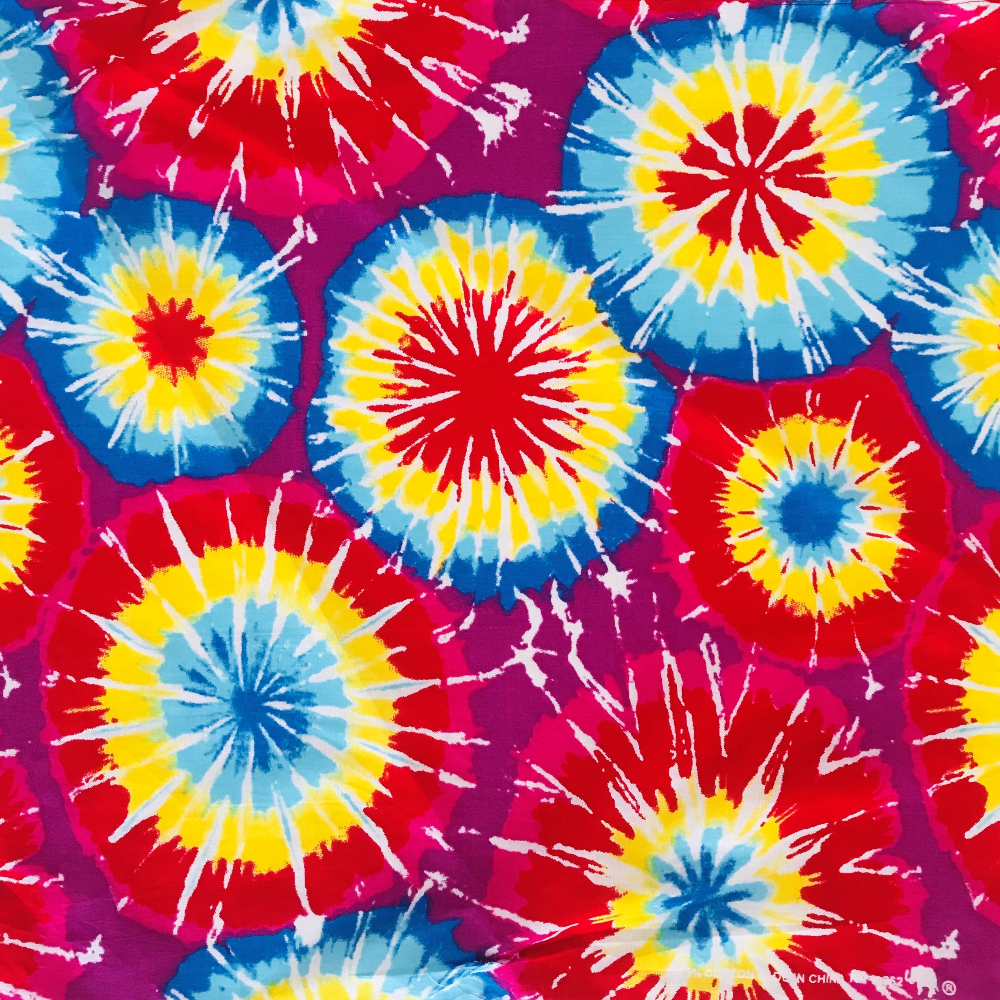 Cotton square towel, tie-dyed hip-hop headscarf, outdoor large handkerchief, handkerchief, sports sweat-absorbing wrap towel