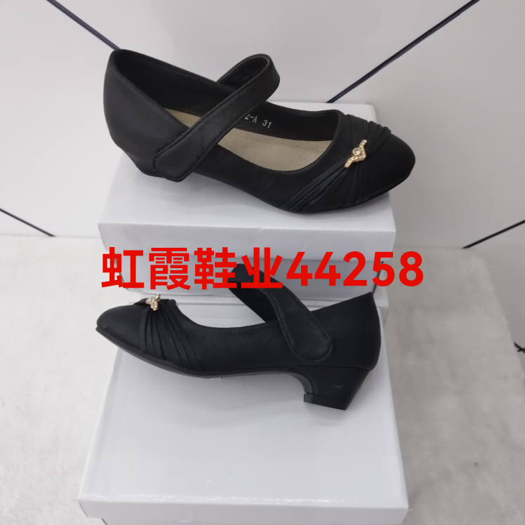 Children's single shoes, princess shoes with heels, student shoes 28-36