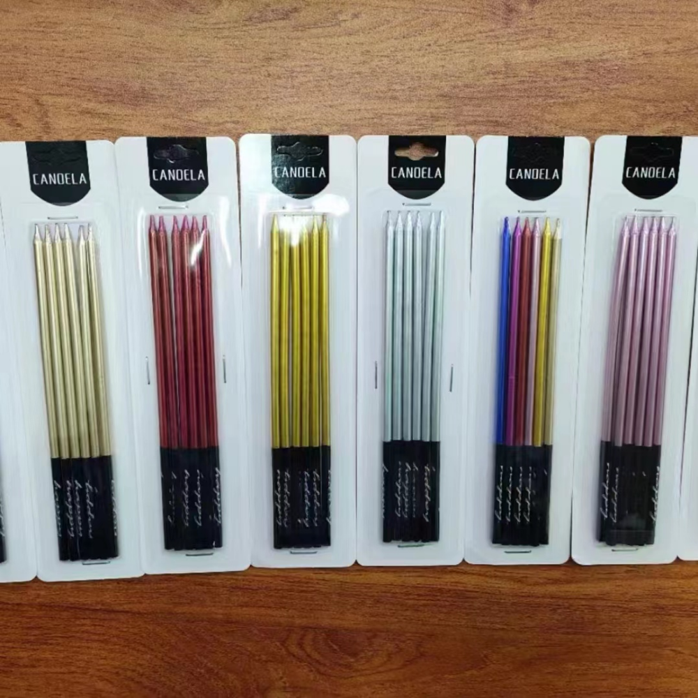 ins Style Creative Birthday Candle 6 Boutique Pack Tinfoil Candle Party Supplies Birthday Cake Decoration Candle