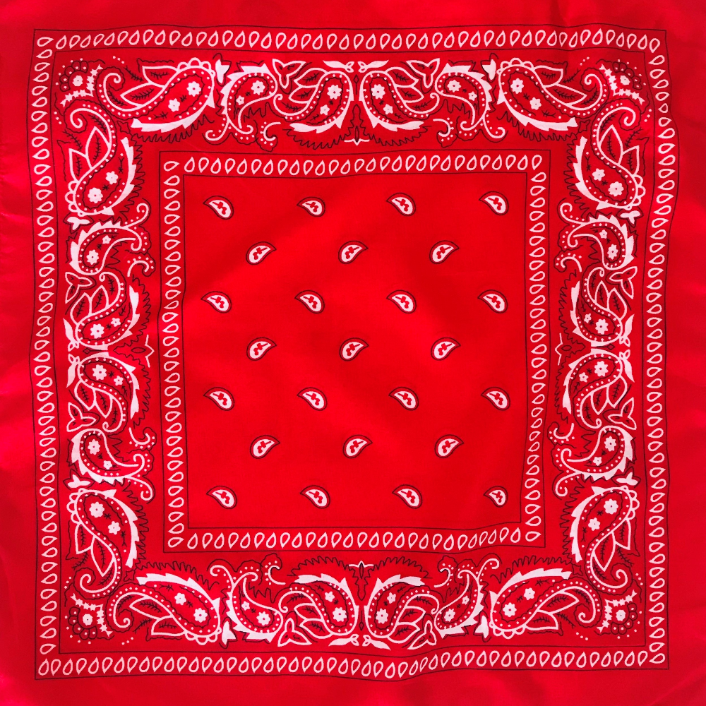 Cotton square towel, cashew nut hip-hop headscarf, outdoor large handkerchief, handkerchief, sports sweat-absorbing wrap towel details Picture