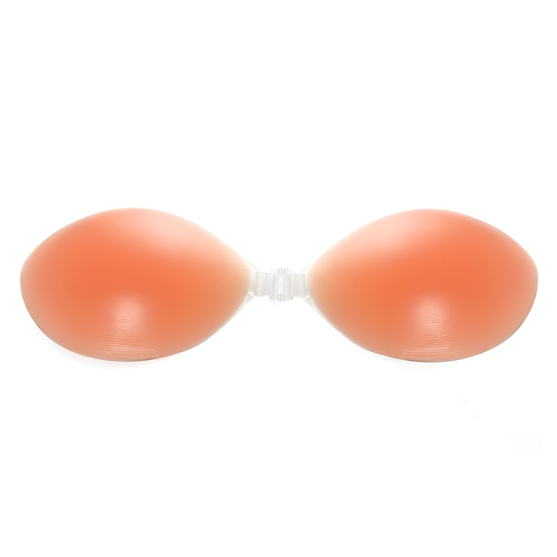 Breast patch women gather breast patch wedding dress students with small breast invisible silicone bra thick slip skirt with big chest thin model Item Picture