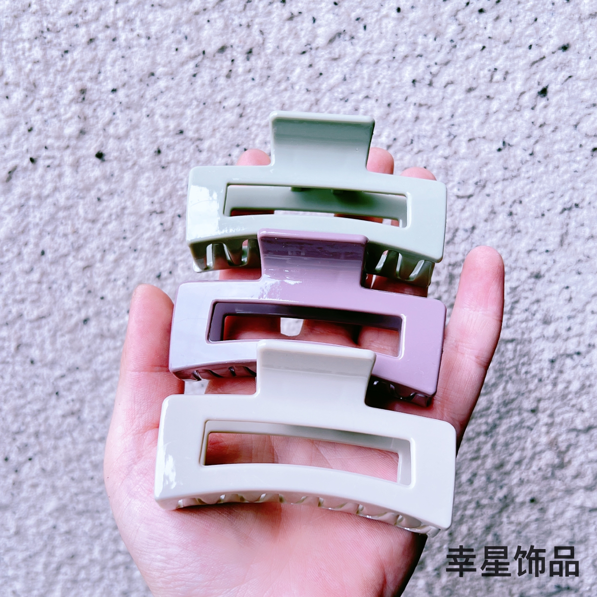 YAJA European and American colorful grappling clips, popular ponytail curls, Moran style hair clips, versatile, large claws, high-quality hair accessories Item Picture