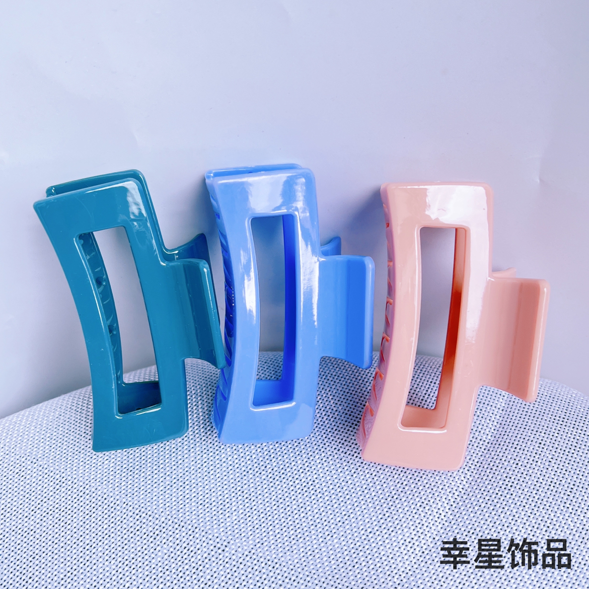 YAJA European and American colorful grappling clips, popular ponytail curls, Moran style hair clips, versatile, large claws, high-quality hair accessories Specification image