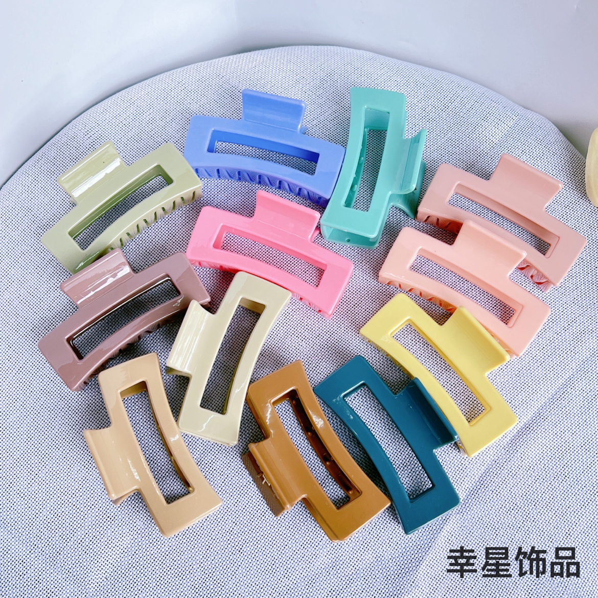 YAJA European and American colorful grappling clips, popular ponytail curls, Moran style hair clips, versatile, large claws, high-quality hair accessories