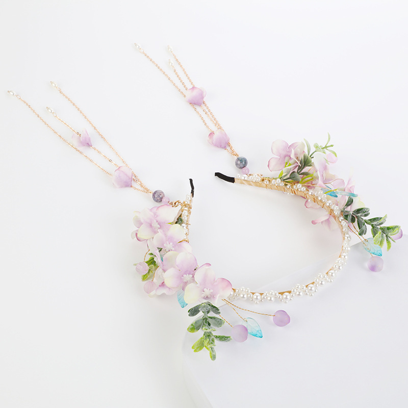 Chinese-style ethereal Hanfu lazy person's headband, tassel, wobbly, ancient-style girls' Hanfu headband, ancient-style accessories Specification image