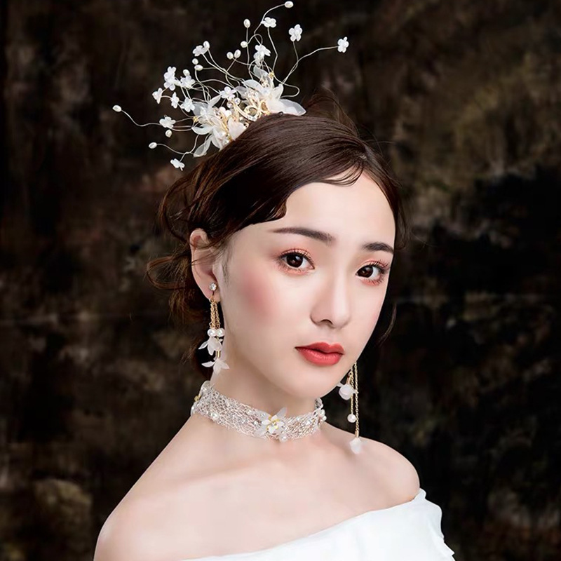 Manufacturer's in-stock small crown Korean version performance hair accessory, bride's wedding dress styling, wedding headwear