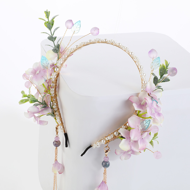 Chinese-style ethereal Hanfu lazy person's headband, tassel, wobbly, ancient-style girls' Hanfu headband, ancient-style accessories