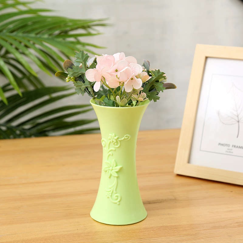 Nordic-style pvc vases for export, simple and realistic vases for 2-yuan store, wholesale of plastic vases for home decoration details Picture