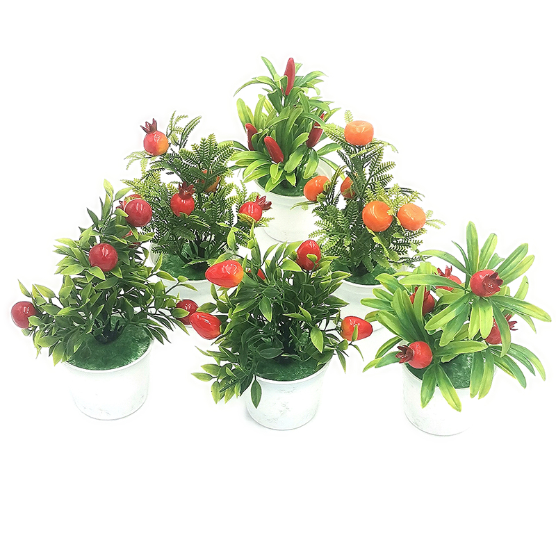 I1921 Fruit potted plant mini pulp pot simulation for home indoor balcony placement Item Picture