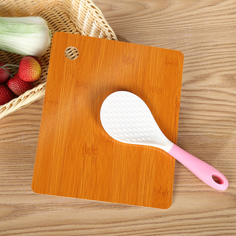 Factory wholesale practical rice spoon and cutting board sets, supermarket supply, laminated board and cutting board in stock, household daily necessities details Picture
