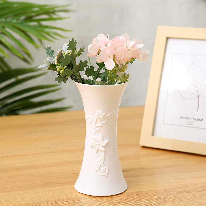 Nordic-style pvc vases for export, simple and realistic vases for 2-yuan store, wholesale of plastic vases for home decoration Specification image