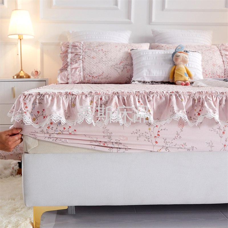 2022 New pure cotton bed cover, single-piece cotton-padded bedspread, fully wrapped bed cover, mattress cover, Simmons protective cover Application Scenario