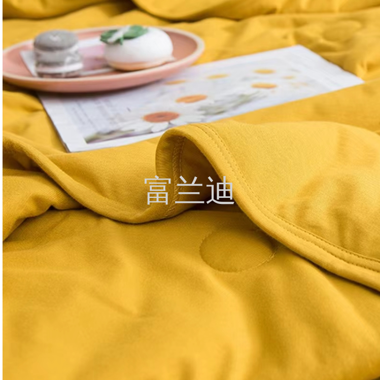 床上用品全棉针织棉夏凉被空调被纯棉春秋被薄被子可机洗富兰迪