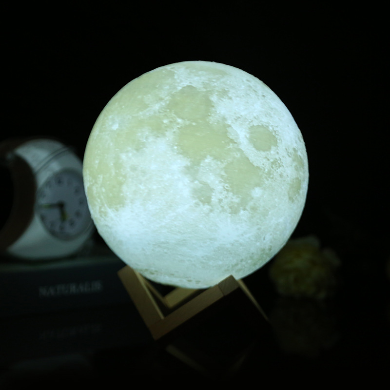 3D月球灯星球灯diy月亮灯外贸小夜灯礼品少女心画室活动用品