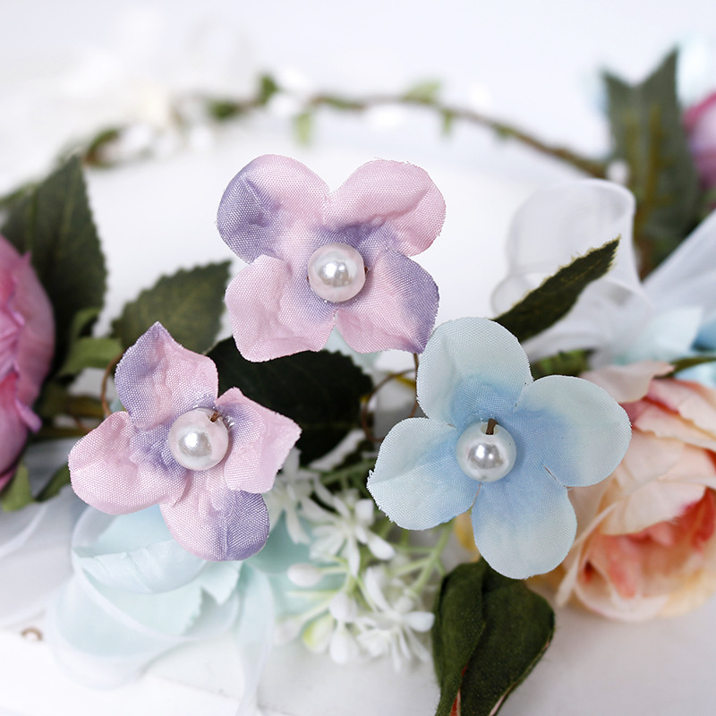 New garlands, headbands, ribbons, pearl headbands, bride's hair accessories, wedding gowns, bridesmaid accessories, festival travel accessories Application Scenario