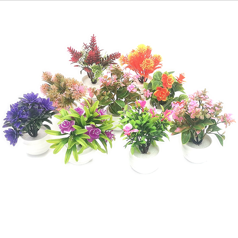 I1923 small flower potted plant, mini pulp pot simulation for indoor balcony placement in home Specification image