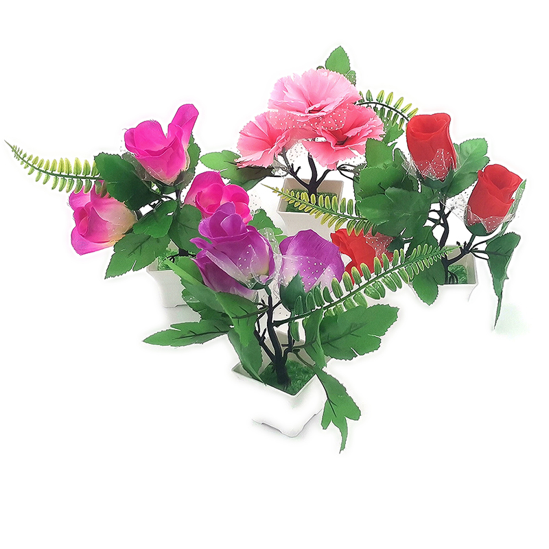 I1924 Mini pulp basin simulation for placing three potted flowers on the indoor balcony of a home Specification image